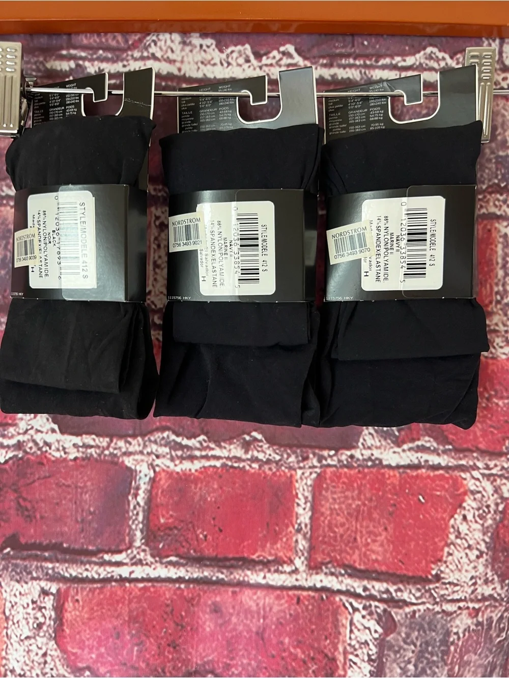 DKNY Marine Navy II Opaque Control Top Tights Lot of 3 Size Small NWT